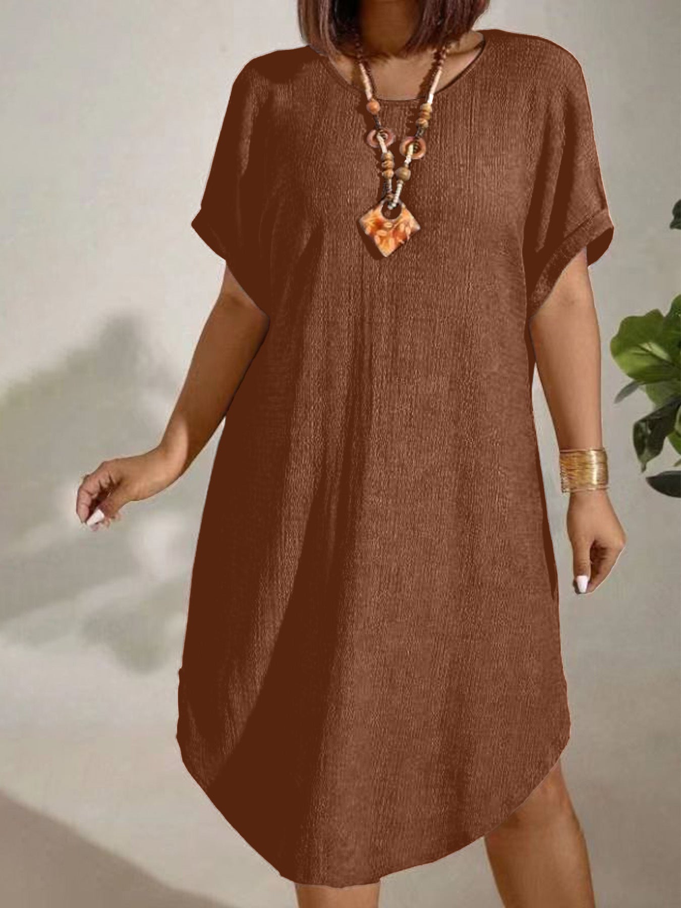 Sommerkleid «Sole» · Casual Midi, Raglan-Ärmel