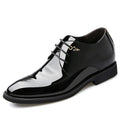 Business-Lederschuhe mit verdecktem Absatz