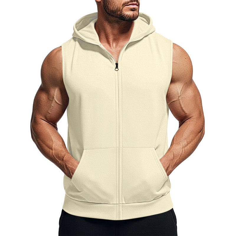 Herren Sport-Fitness Weste mit Reissverschluss