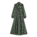 Langes Polka-Dot Kleid – Bild 1 | LuxeStyle