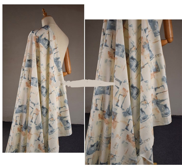 Abstrakter Satin-Stoff für DIY-Projekte – Bild 2 | LuxeStyle