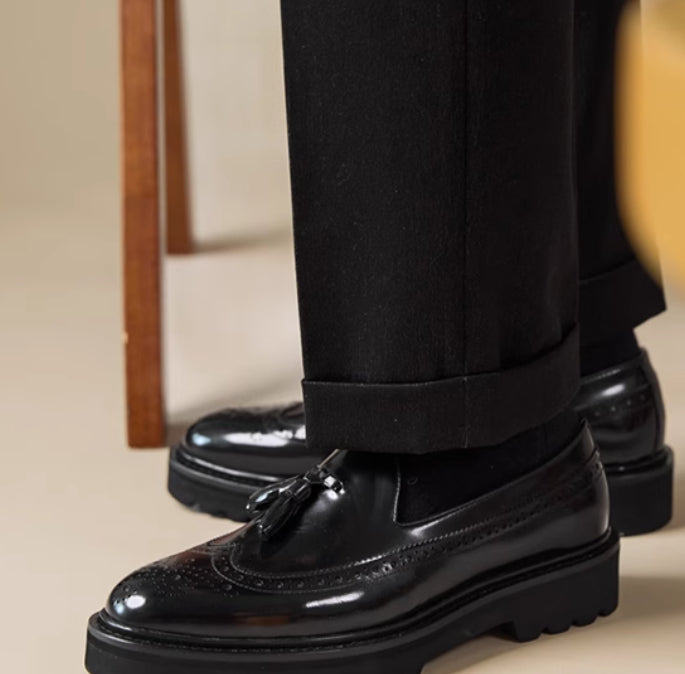 Herren Freizeit-Lederschuhe Übergrössen – Bild 4 | LuxeStyle