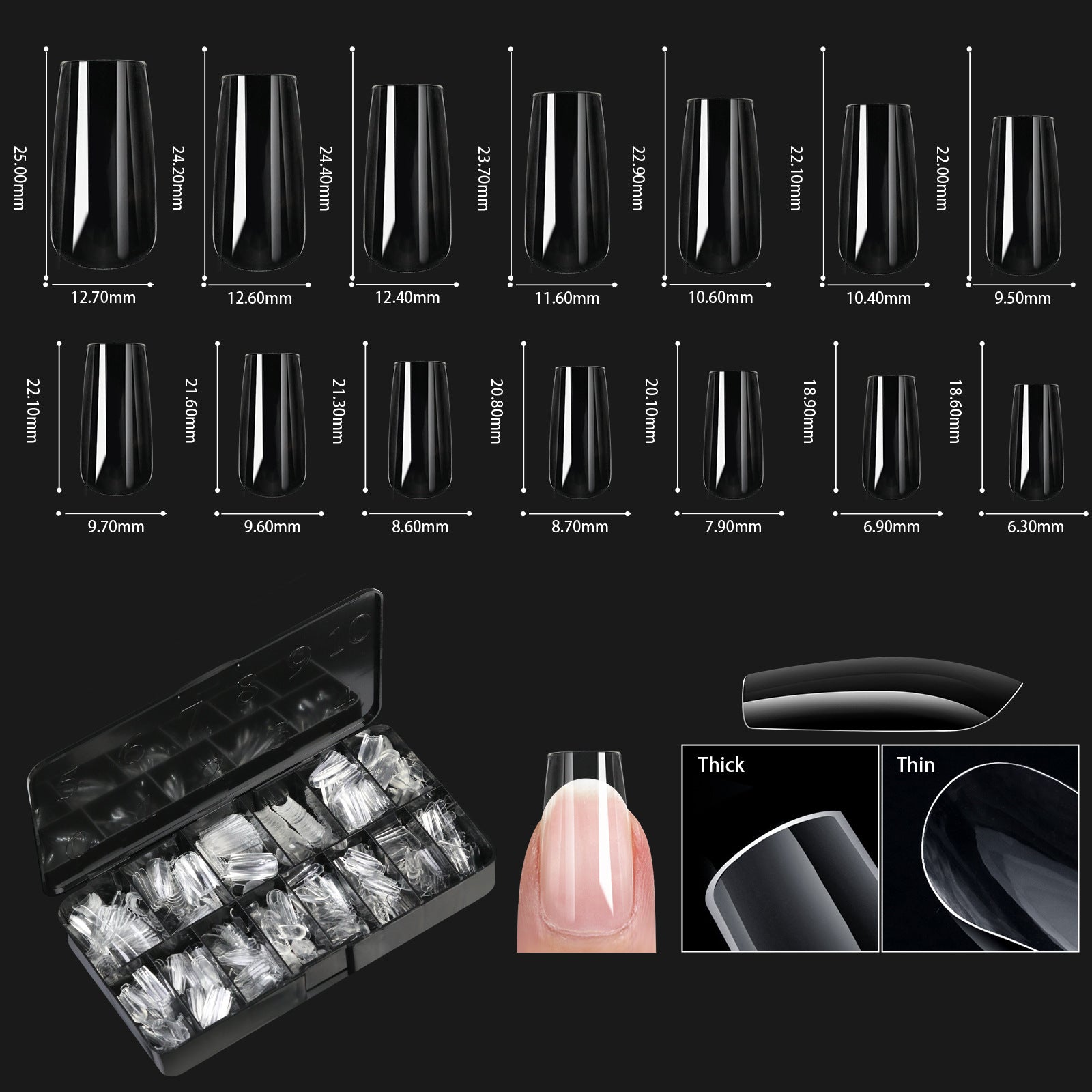 Transparente Nagel-Tips