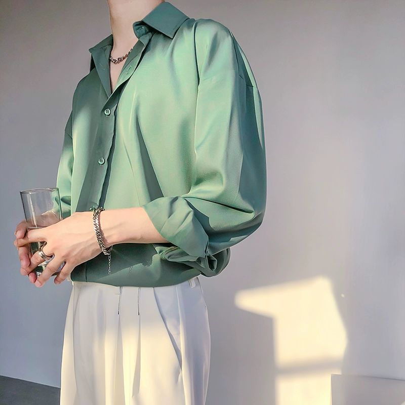 Vintage Ice‑Silk Cardigan für Herren – Bild 9 | LuxeStyle