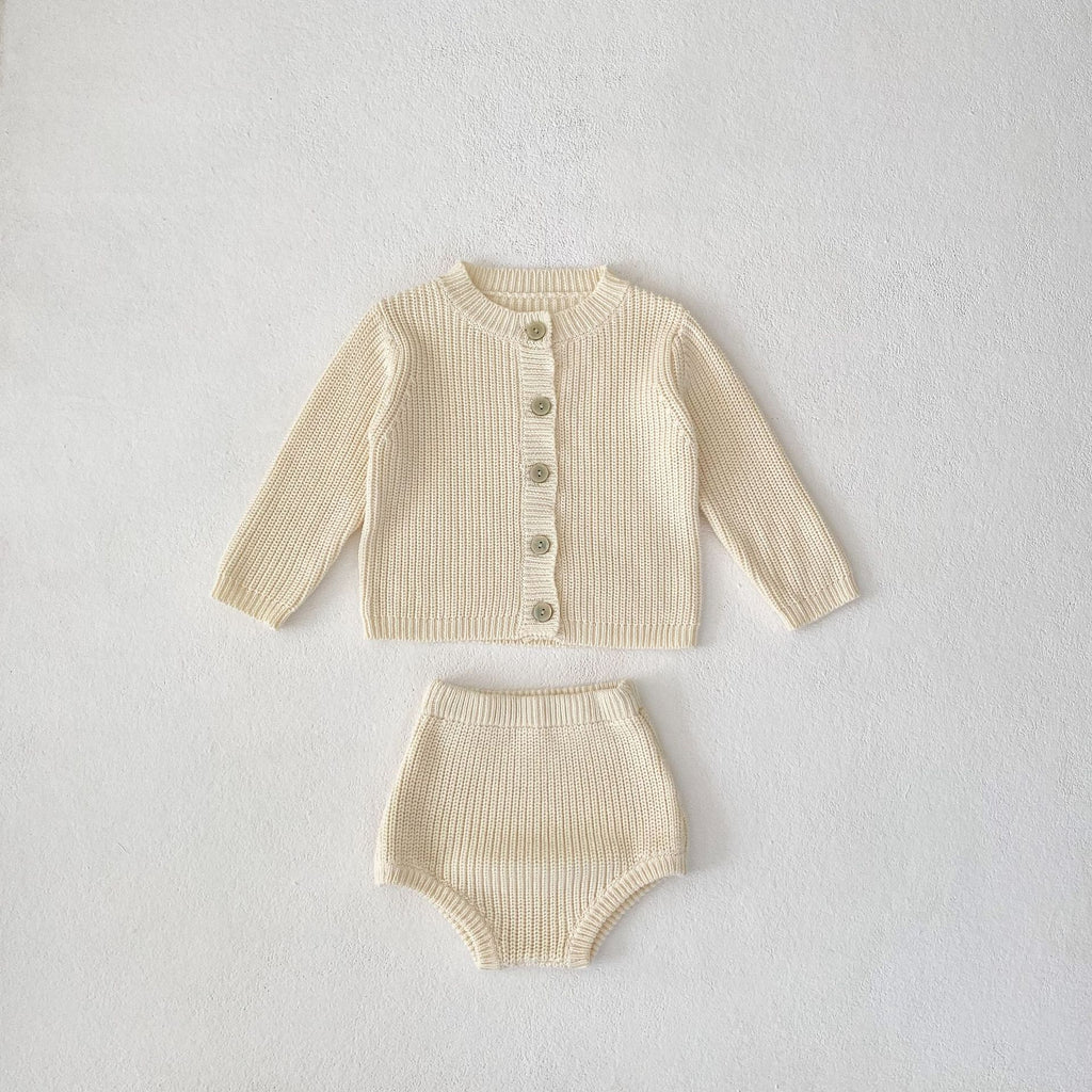 Baby Strick-Zweiteiler mit langen Ärmeln – Bild 6 | LuxeStyle