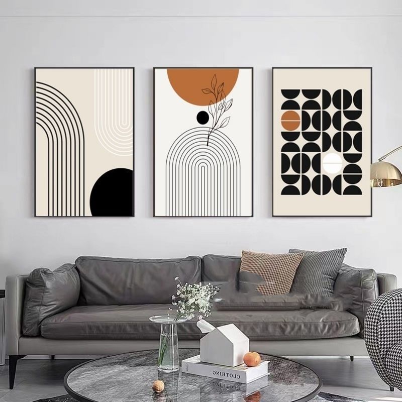 Abstrakte Wandbilder Morandi – 3er-Set – Bild 5 | LuxeStyle