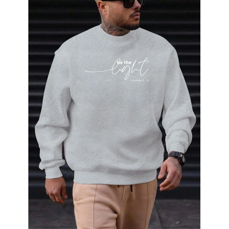 Herren Baumwoll-Sweatshirt mit Rundhals