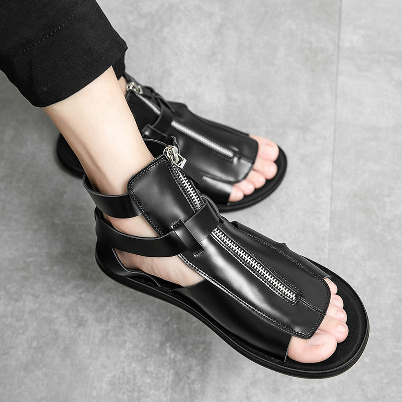 Casual Sandalen mit Reissverschluss in Übergrössen – Bild 5 | LuxeStyle