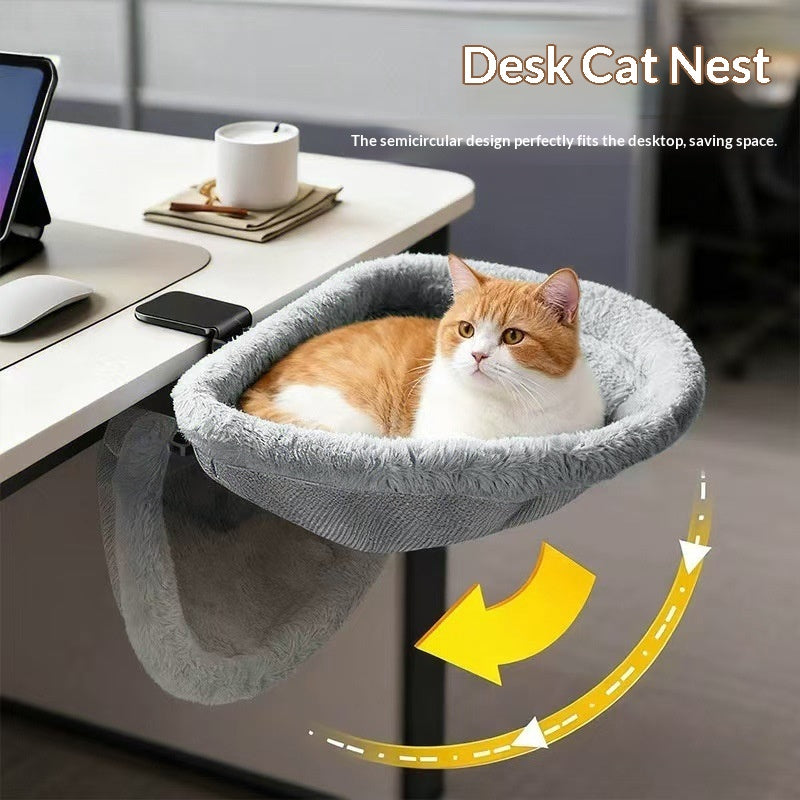 Faltbares Katzenbett für den Schreibtisch