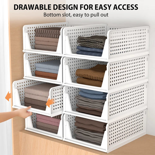 4er-Set Stapelbare Kleider-Organizer – Bild 2 | LuxeStyle