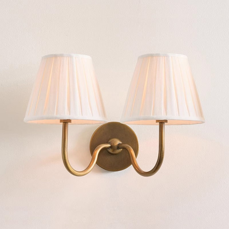 Wandlampe aus Kupfer mit weissem Lampenschirm – Bild 7 | LuxeStyle