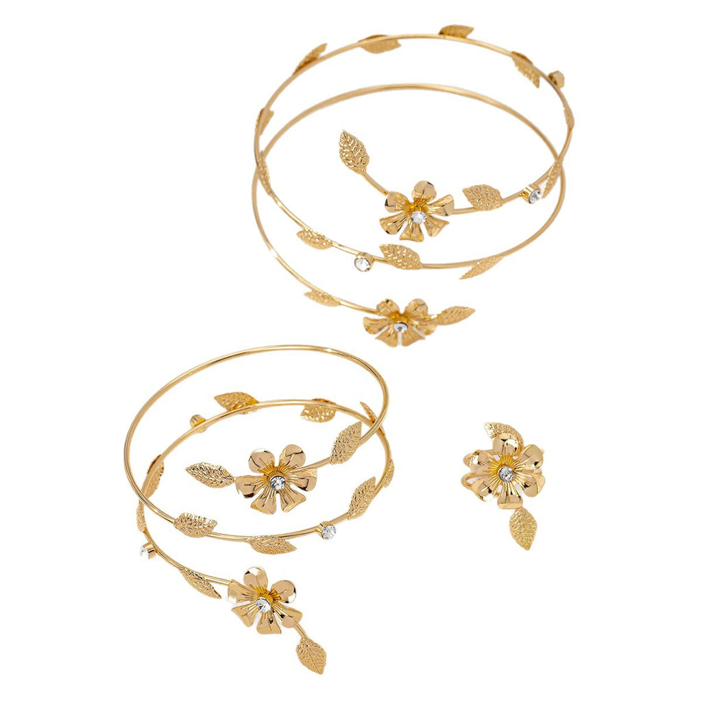 Blumen Armreif-Set – Bild 2 | LuxeStyle