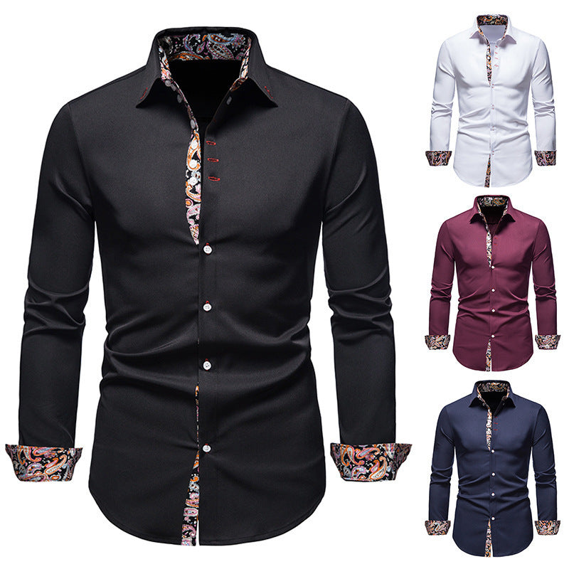 Herren Langarmhemd mit Revers, schmal geschnitten – Bild 4 | LuxeStyle