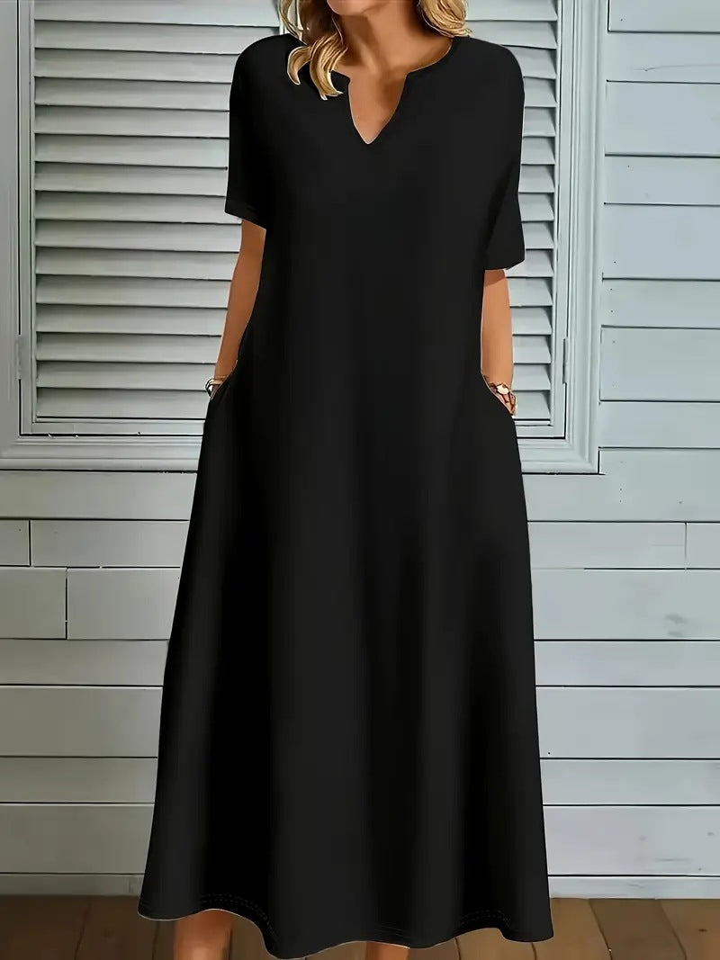 Damen Sommerkleid mit V-Ausschnitt – Bild 12 | LuxeStyle