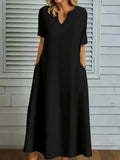 Damen Sommerkleid mit V-Ausschnitt – Bild 12 | LuxeStyle