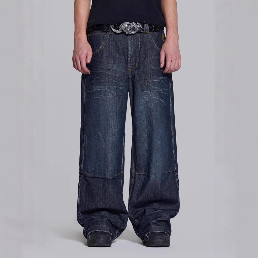 Vintage Patchwork Jeans für Herren