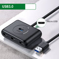 USB-Hub mit 4 Ports und Verlängerungskabel