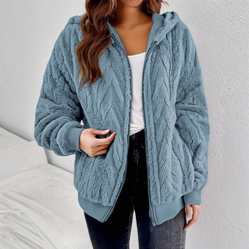 Jacke mit Kapuze und Reissverschluss – Bild 10 | LuxeStyle