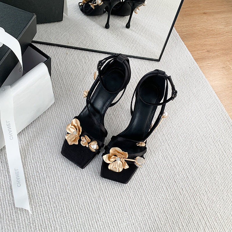 Elegante Stiletto-Sandalen mit eckiger Spitze – Bild 5 | LuxeStyle