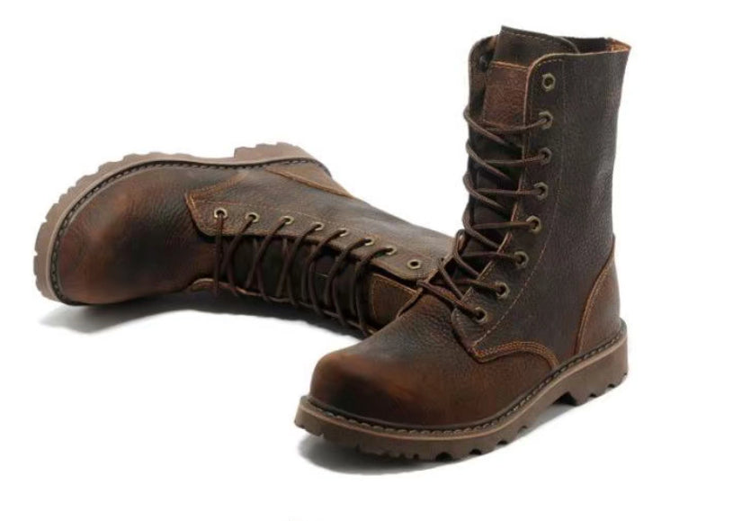 Martin Boots mit hohem Schaft und runder Zehenpartie