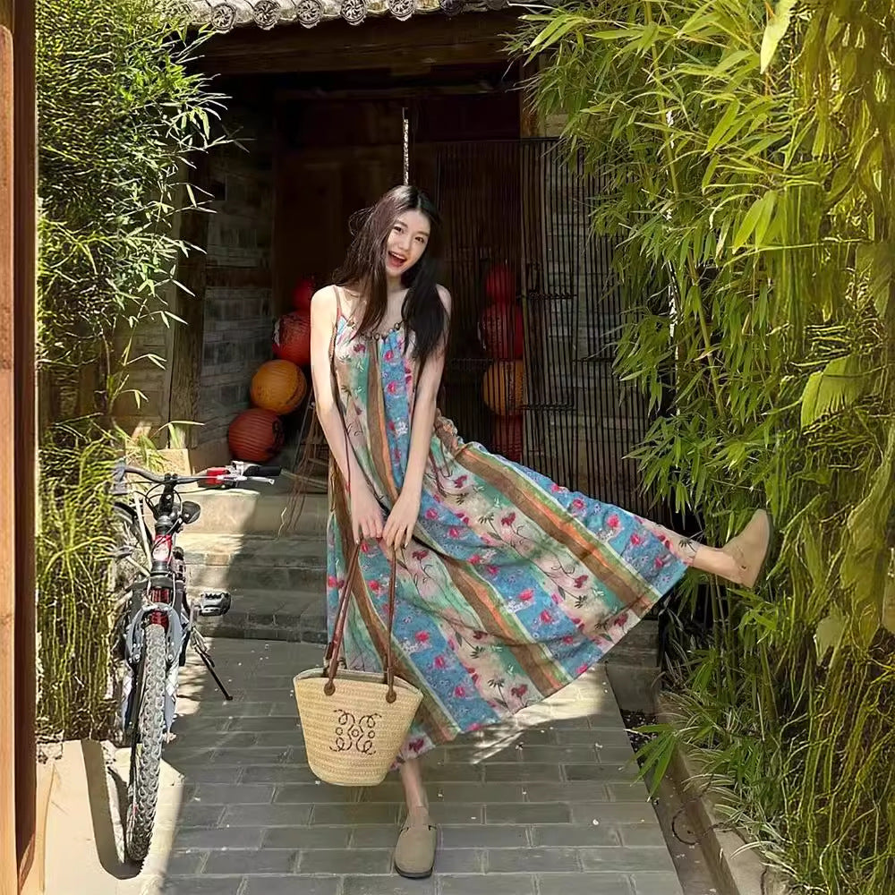 Retro-Kleid mit Print