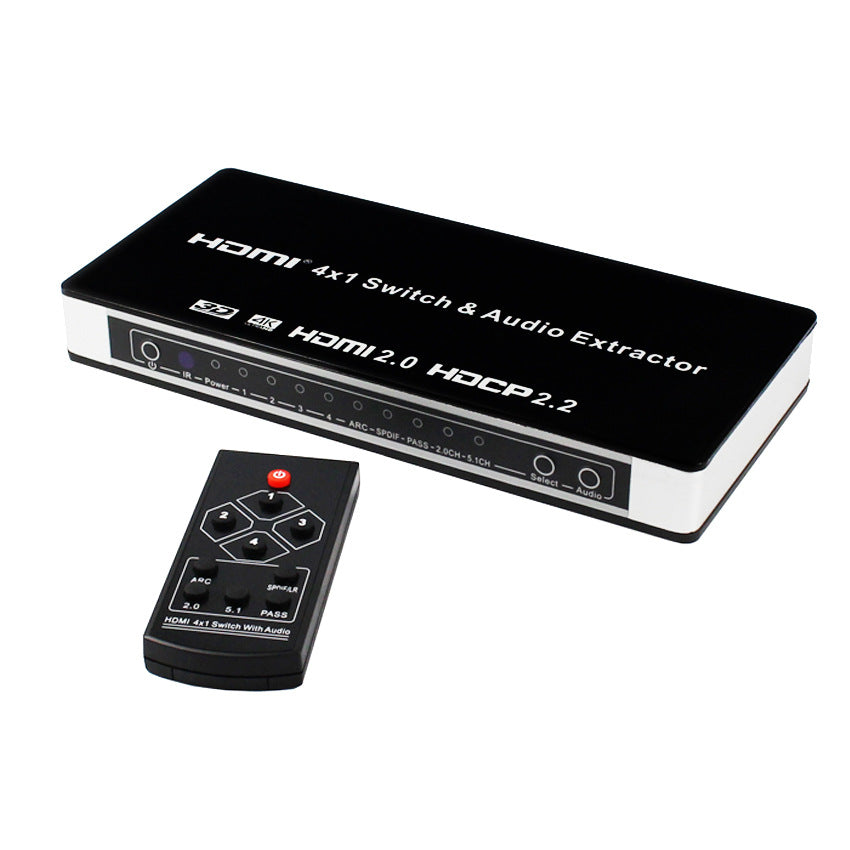 HDMI Switch 4x1 mit Audio-Extraktion