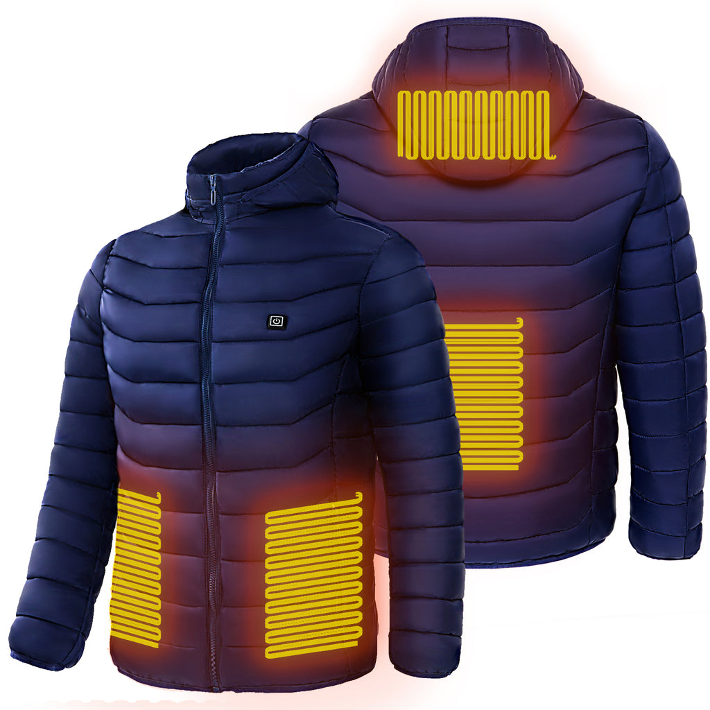 Heizjacke Herren mit 9 Heizzonen – ideal für Skifahren