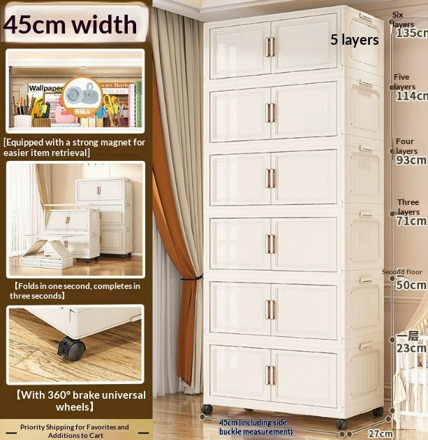 Mehrschichtiger Aufbewahrungs-Schrank