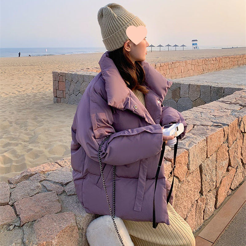 Kurze Daunenjacke im Koreanstyle für Damen