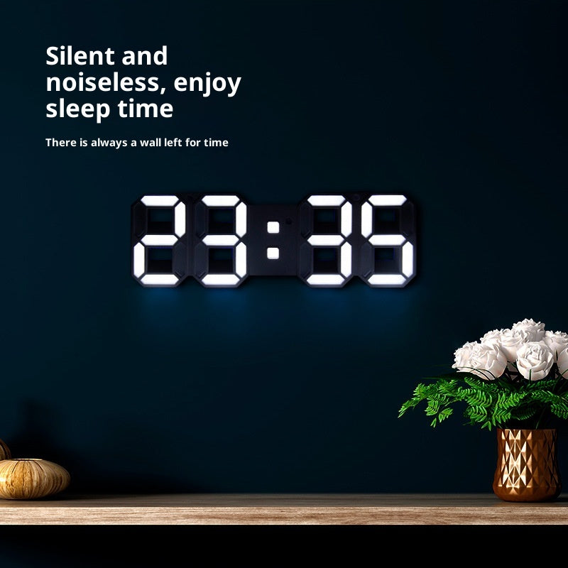 Leuchtkraft-LED-Wanduhr für Wohn- & Schlafzimmer