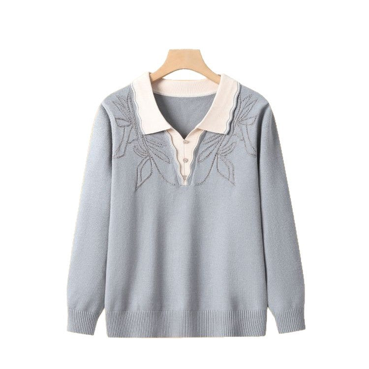 Geometrisches Pullover-Sweater