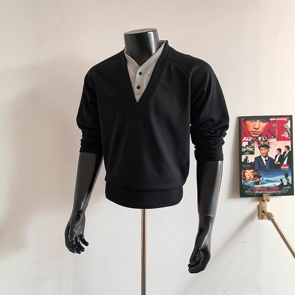 Pullover mit Doppel-V-Hals