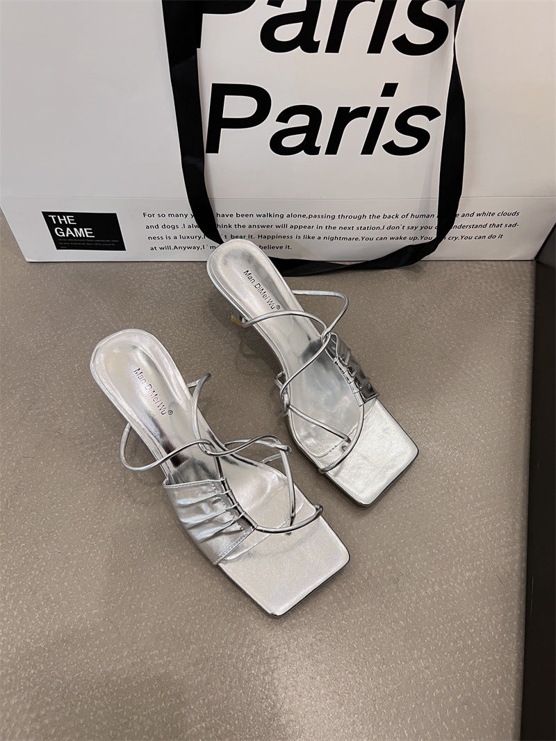 Flip-Toe Stiletto Sandalen – Bild 3 | LuxeStyle