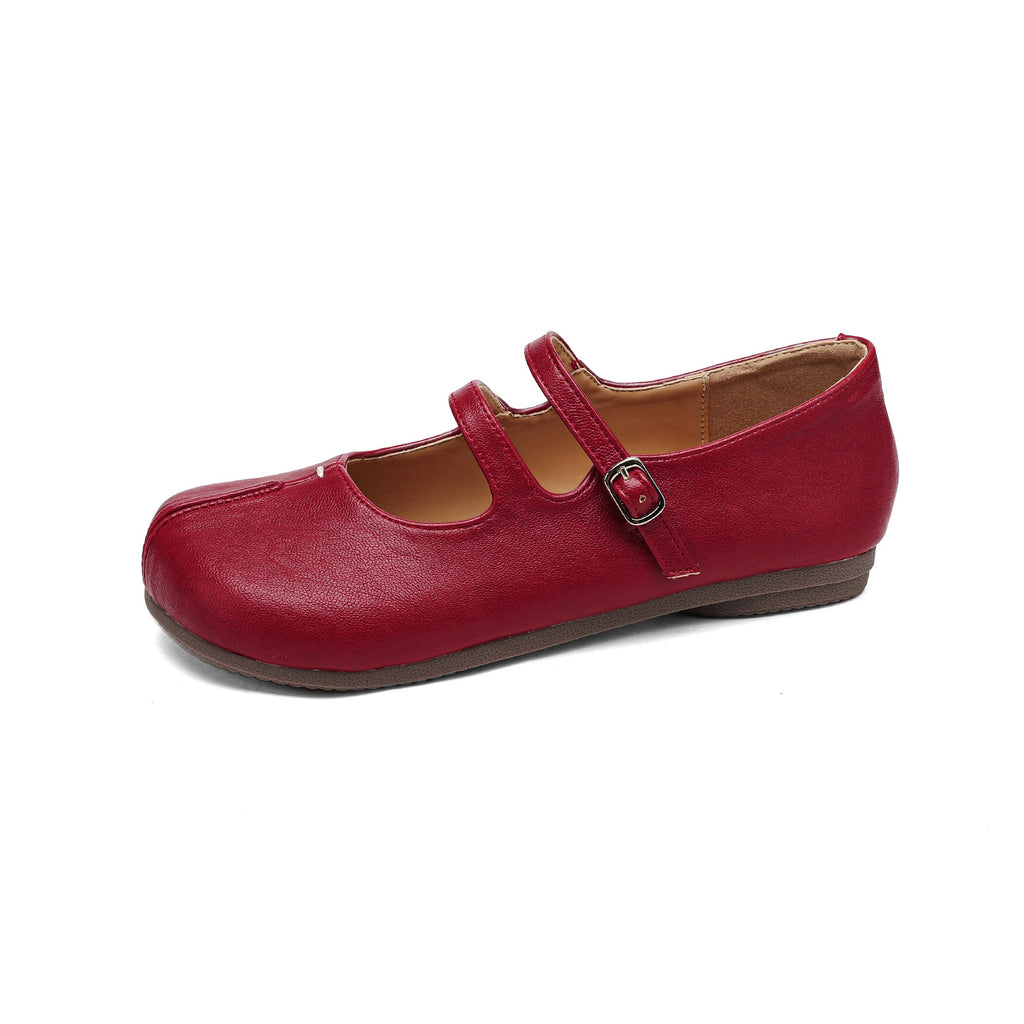 Mary Jane Halbschuhe mit Riemen