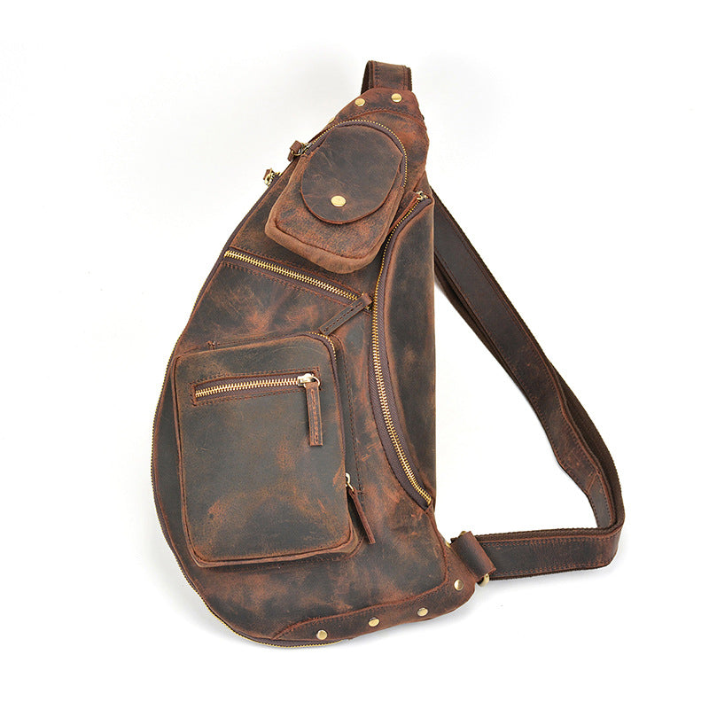Leder-Brusttasche für Alltag und Reise | LuxeStyle