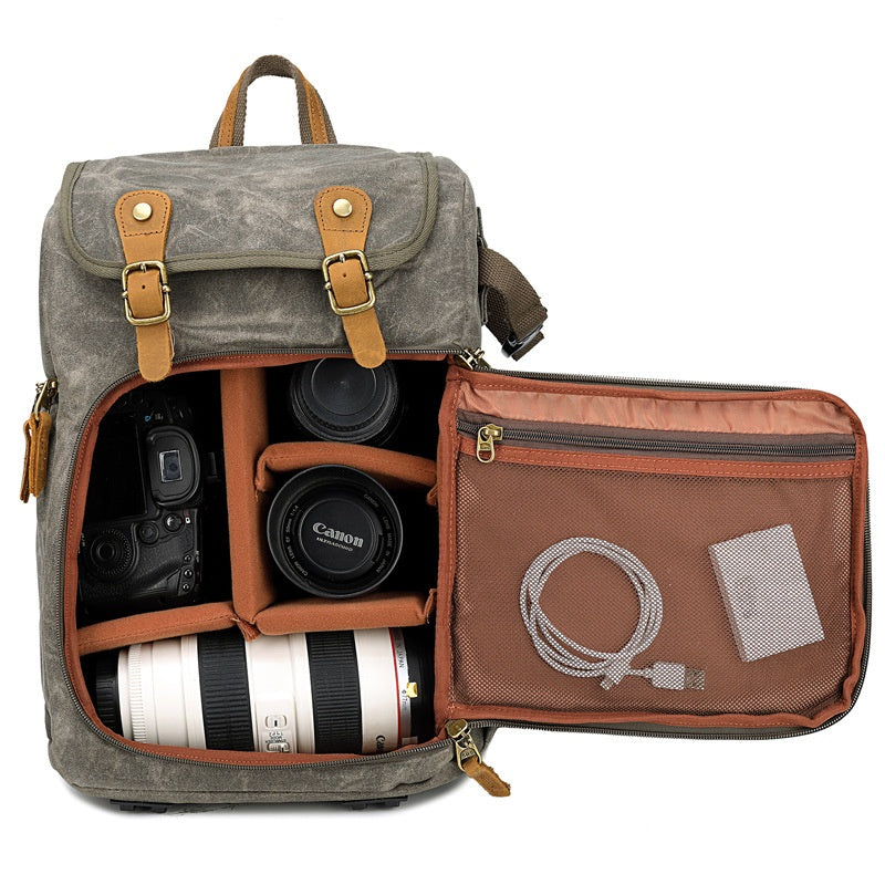 Kalier Fotorucksack – wasserdichtes Canvas | LuxeStyle