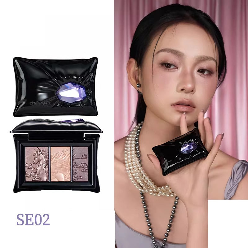 Tri-Color Lidschatten Palette & Highlighter Balm – Ansicht 2