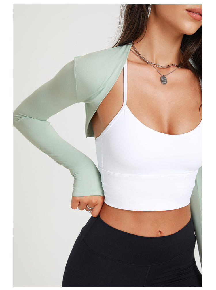 Sportliches Langarm-Shrug für Yoga & Tanz – Ansicht 5