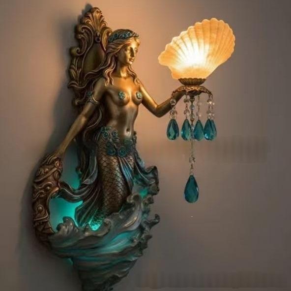 Meerjungfrau Wandlampe Deko-Anhänger