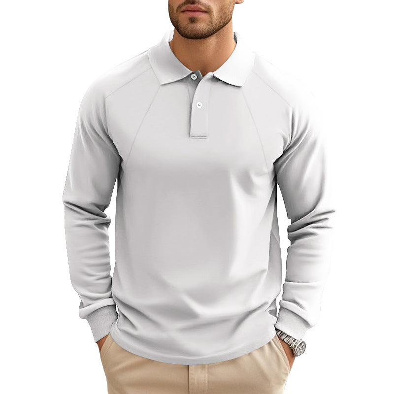 Polohemd Langarm für Herren – Bild 9 | LuxeStyle