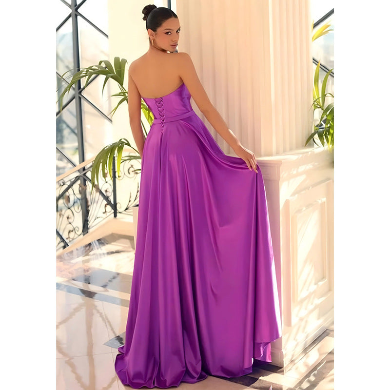 Langes Partykleid mit tiefem Ausschnitt – Bild 4 | LuxeStyle