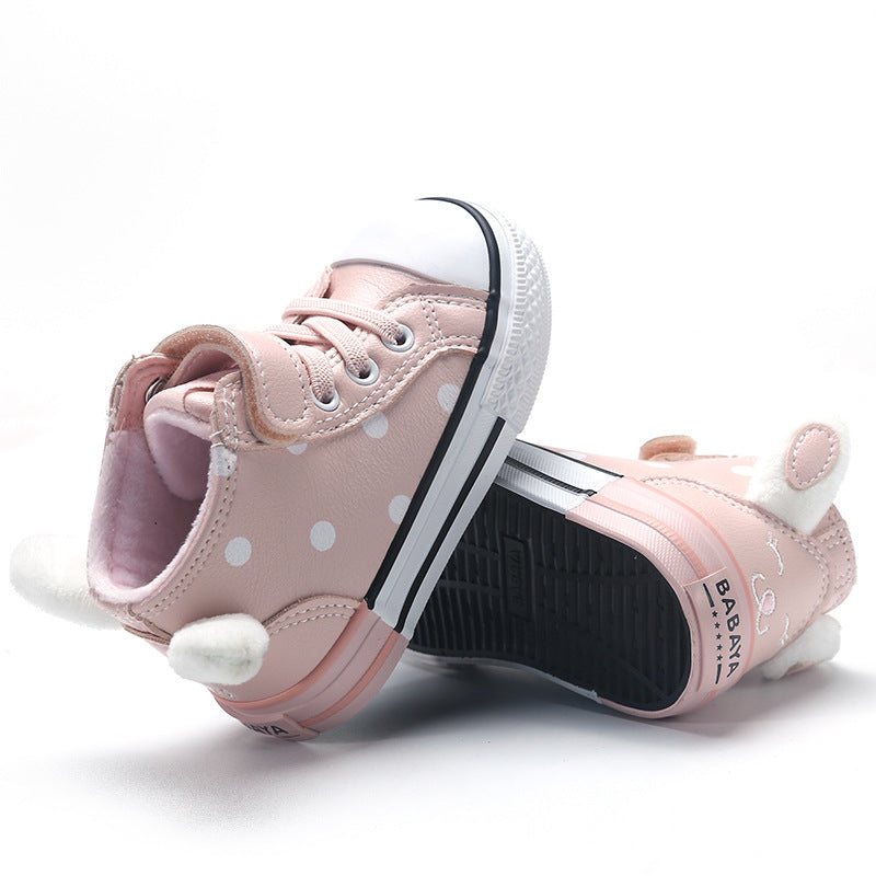 Samt-Leder-High-Top für Mädchen – Bild 3 | LuxeStyle