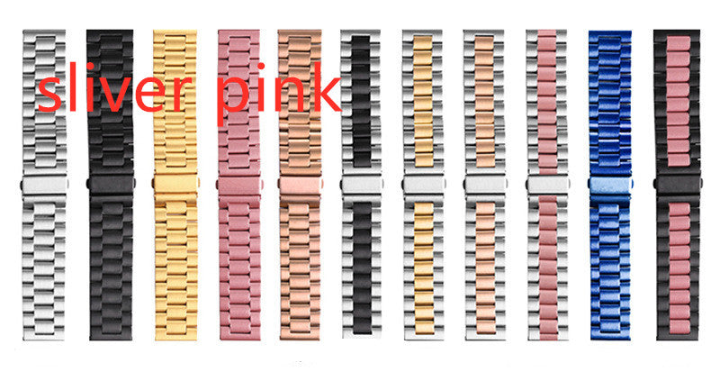 Uhrenarmband aus Edelstahl, dreireihig – Ansicht 2