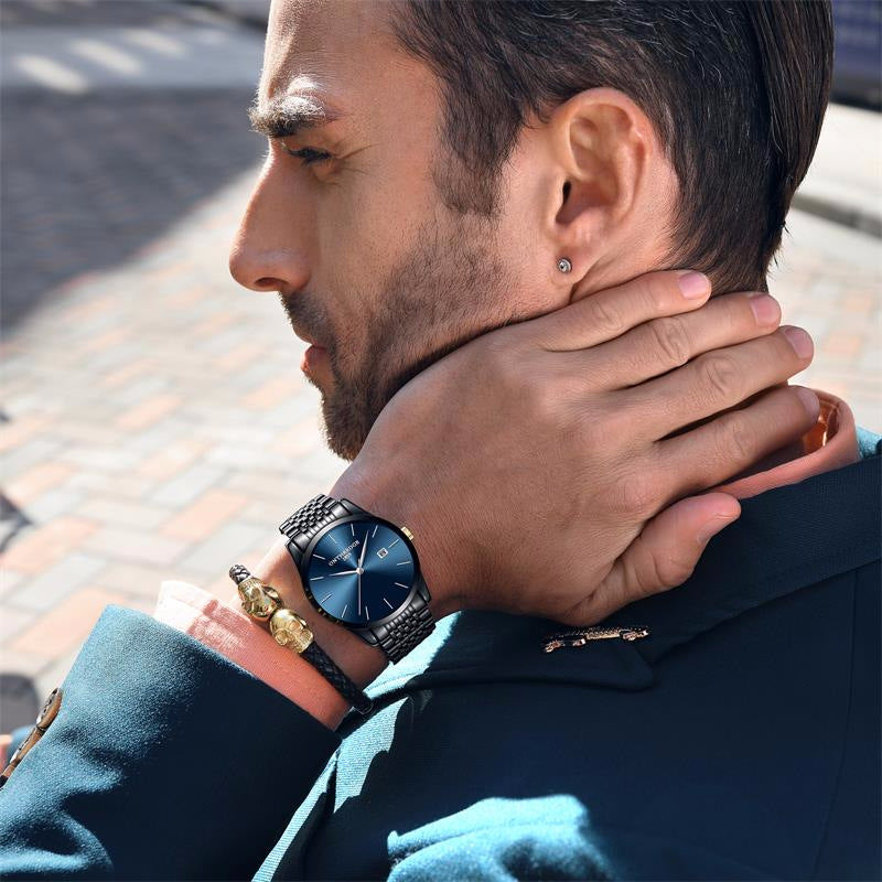 Schlanke Herrenuhr mit Kalenderfunktion – Bild 8 | LuxeStyle