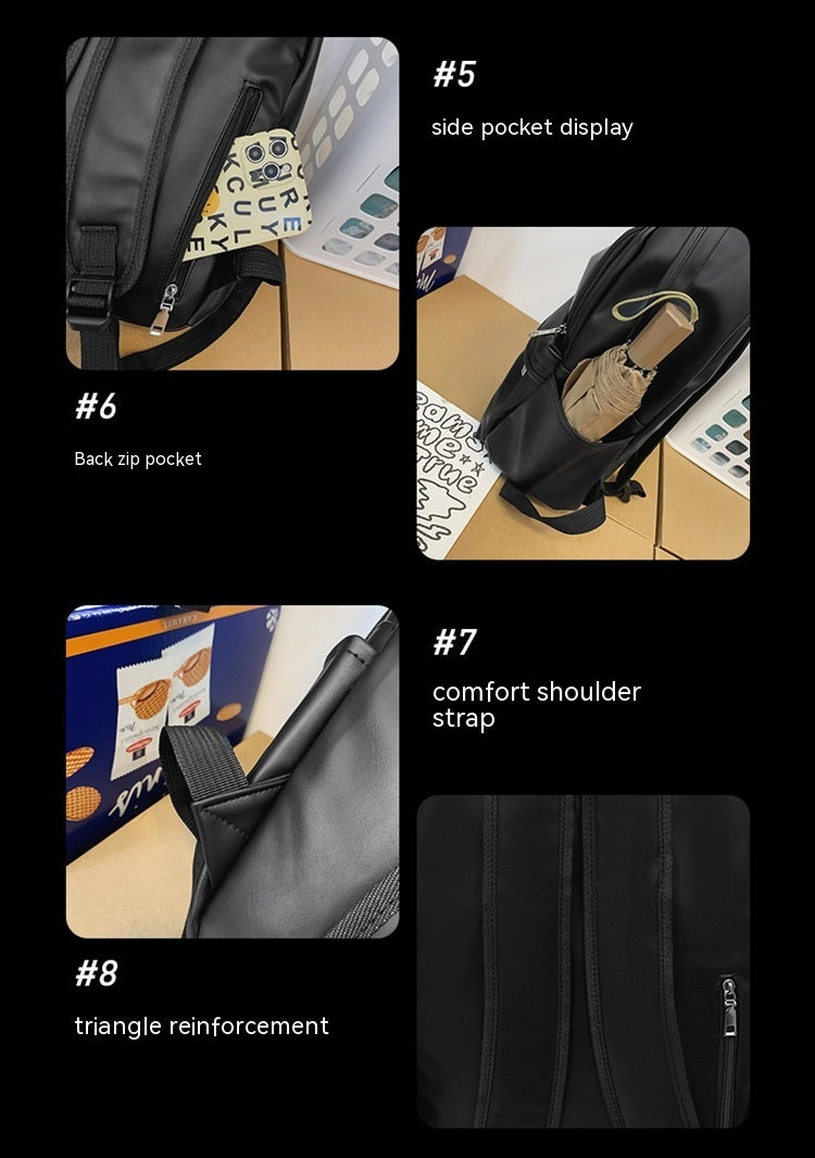 PU Leder Rucksack für Studierende