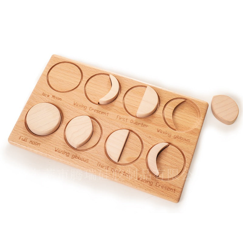 Holz Mondphasen Puzzle für frühe Bildung – Bild 7 | LuxeStyle