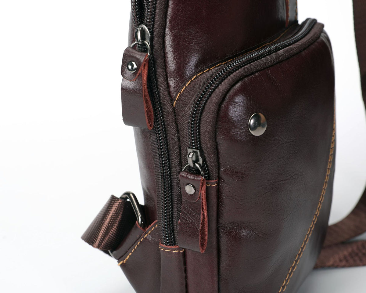 Rindsleder-Crossbody Umhängetasche – Bild 2 | LuxeStyle