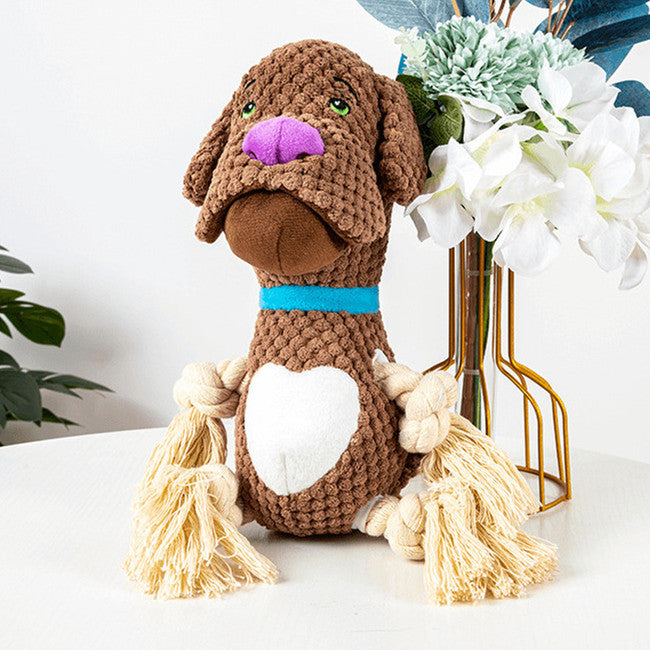 Hunde-Plüschtier mit Beissring