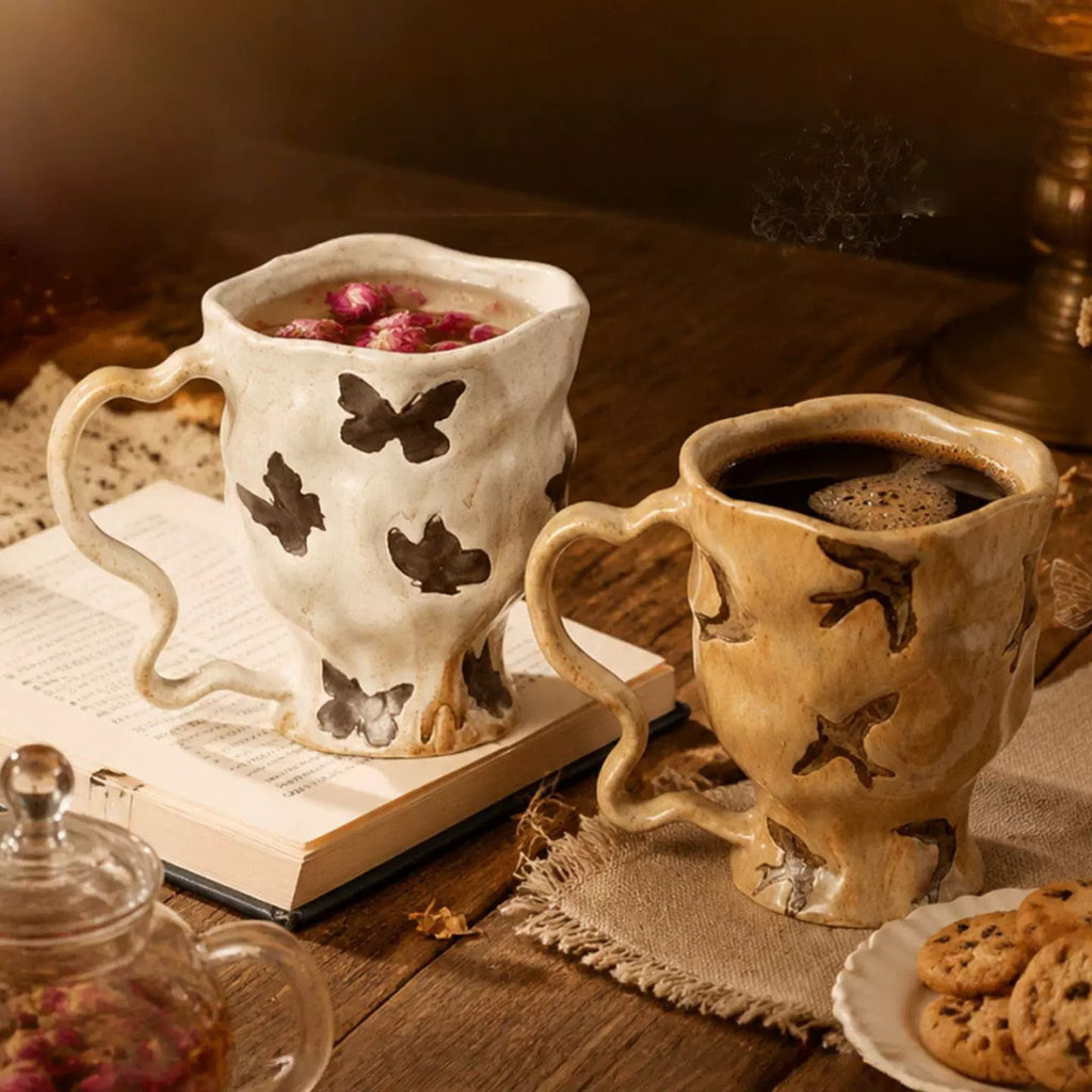 Retro Keramik-Kaffeetasse mit Tiermotiv – Bild 4 | LuxeStyle
