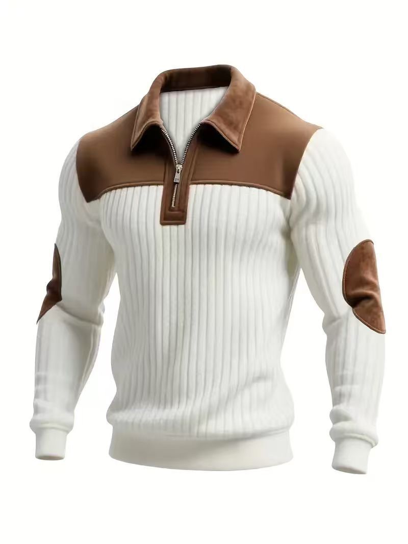 Freizeit Zip-Sweatshirt für Herbst & Winter – Ansicht 7